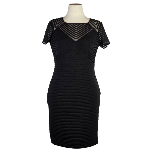 Calvin Klein Dresses & Skirts - Calvin Klein Black Mesh Illusion Bodycon Dress Size 10 Cocktail Party